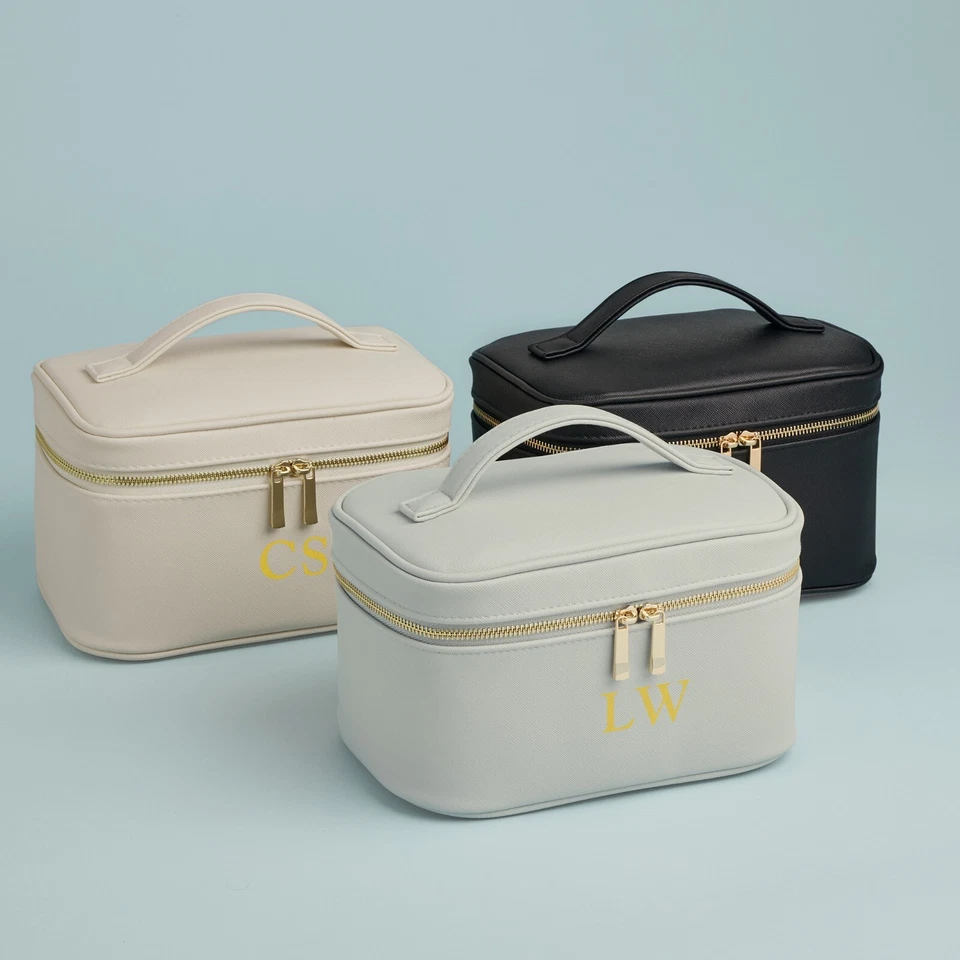 Personalised Vanity Case, Custom Cosmetic Toiletry Makeup Bag Jewellery Box - Image 3 of 4