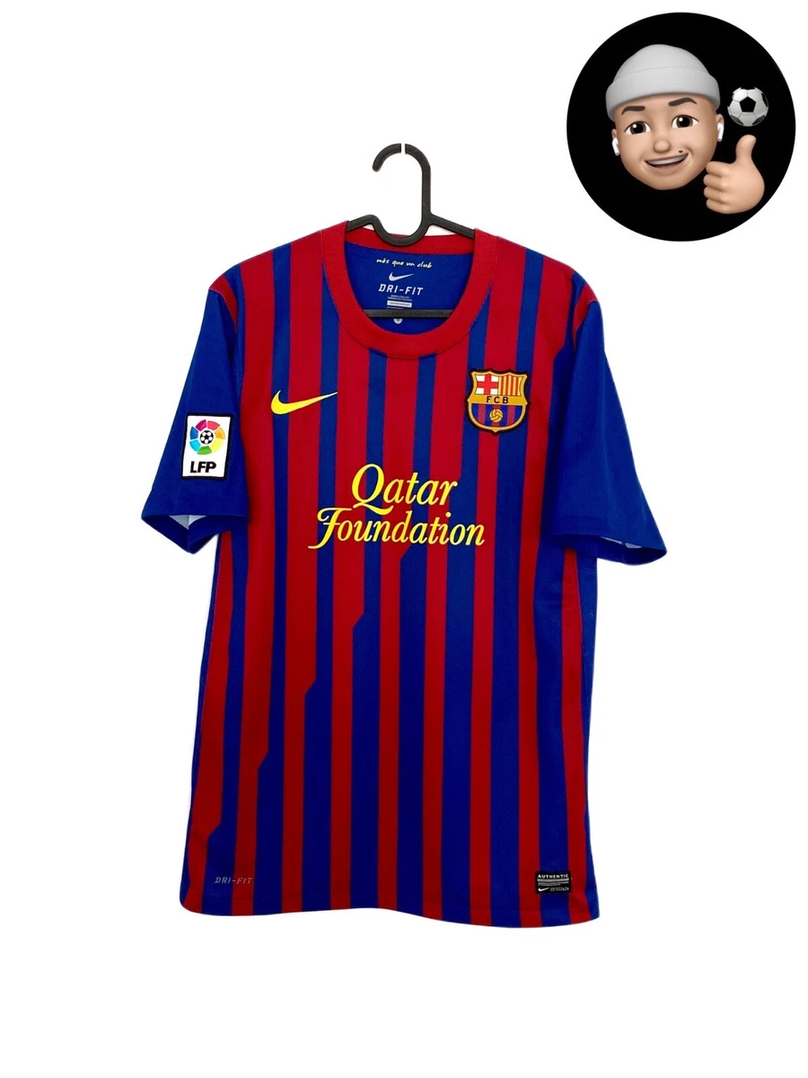 S 2011 Barcelona Spain Nike Messi Vintage Home Soccer Camiseta Jersey Shirt |