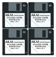 Akai S5000 / S6000 Set of Four Floppy Disks STACKED CHOIR WOSV81044