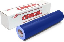Oracal 651 Permanent Self Adhesive Craft Vinyl 24" x 50ft Roll GLOSS KING BLUE