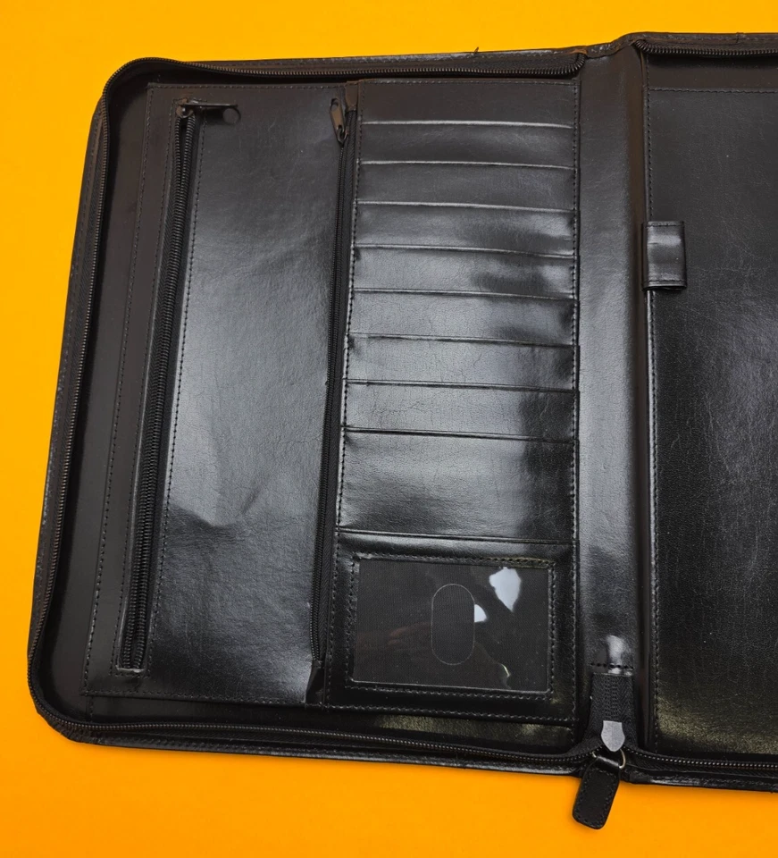 Padfolio Portfolio Leather Binder Interview Legal Document Organizer Planner - Image 2 of 4