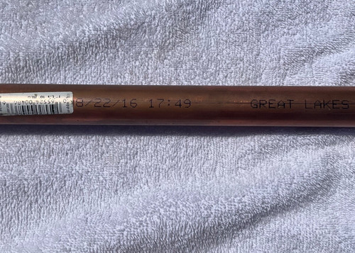 New 1" Type L Copper Pipe
