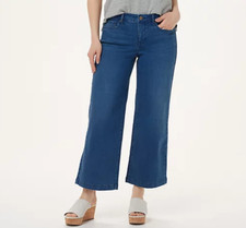 NYDJ - Teresa Wide-Leg Ankle Jeans - Market Blue - 10