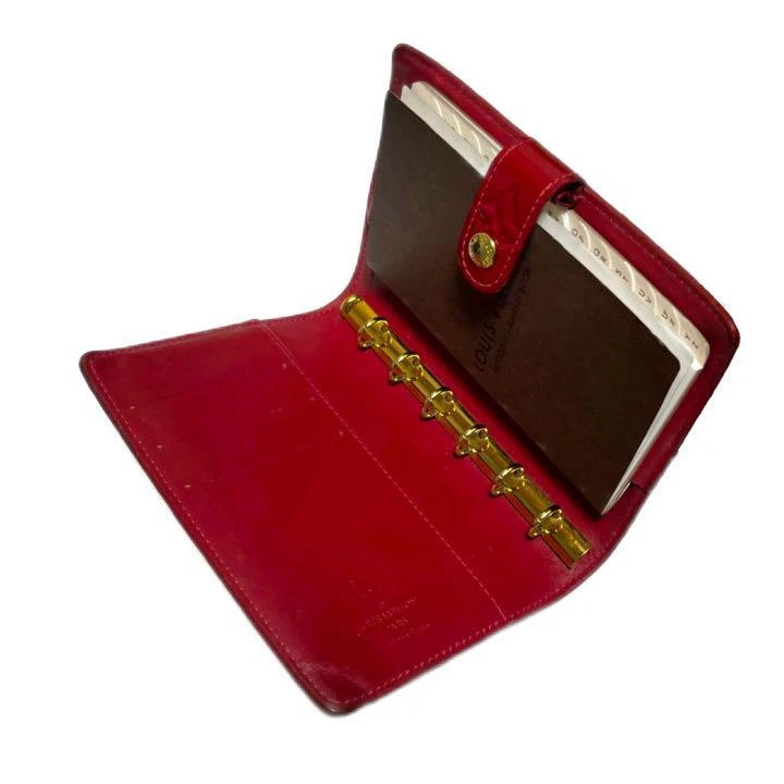 LOUIS VUITTON（LV） Buone condizioni cover notebook Louis Vuitton vernice rossa 14