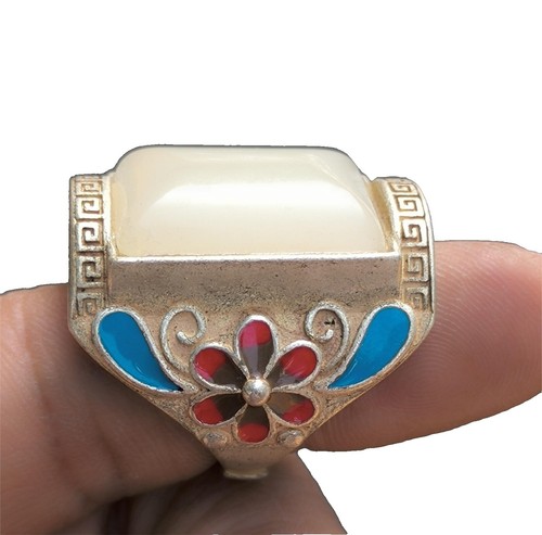 Pendentif Ancien En Lapis-lazuli Et Cloisonné – Artisanat Chinois Vintage, Neuf Avec étiquettes