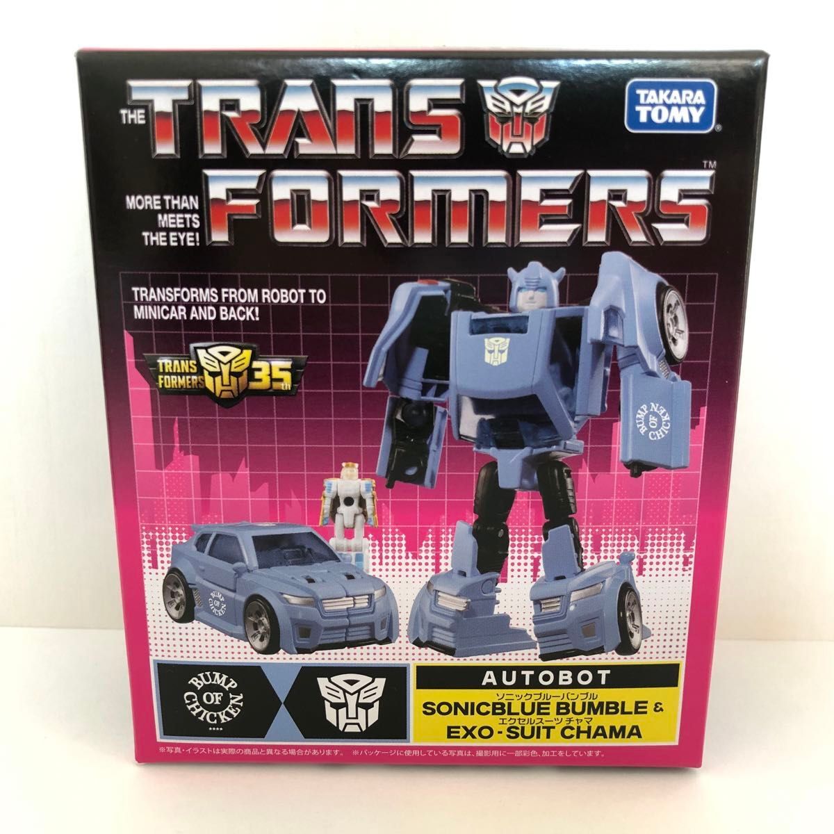 【新品未開封】トランスフォーマー BUMP SONICBLUE BUMBLE TRANSFORMERS SONICBLUE BUMBLE & EXO-SUIT CHAMA Figure BUMP OF