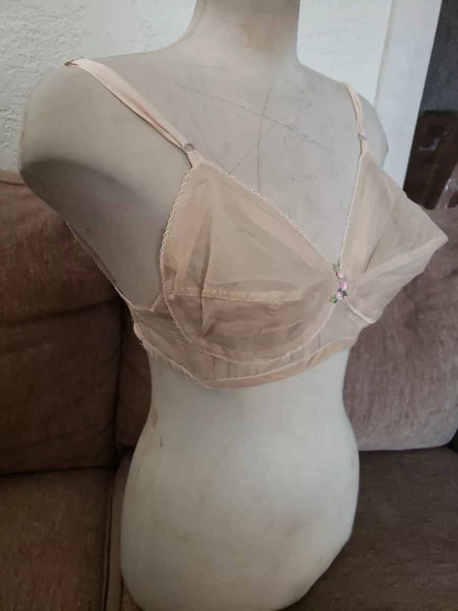 Vtg Symbra ette burlesqe 50s-60s Pin Up bullet Bullet Bra 30EE US