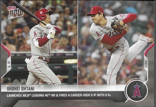 2021 Topps Now Shohei Ohtani Hits 40th hr and K's 8 8-18-21 677