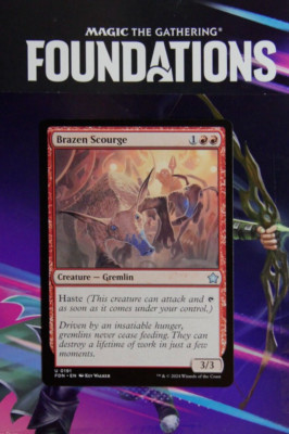 MTG FDN: Brazen Scourge (Creature Gremlin) Regular Uncommon 0191 Foundations