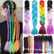 NEW Xpress Rainbow Real Natural Jumbo Braiding Hair Extensions Kalon Twist 1 Pcs