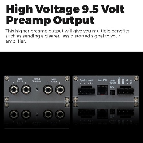 NVX XLCA2 2Channel Line Out Converter with xBOOST Includes Remote Bass