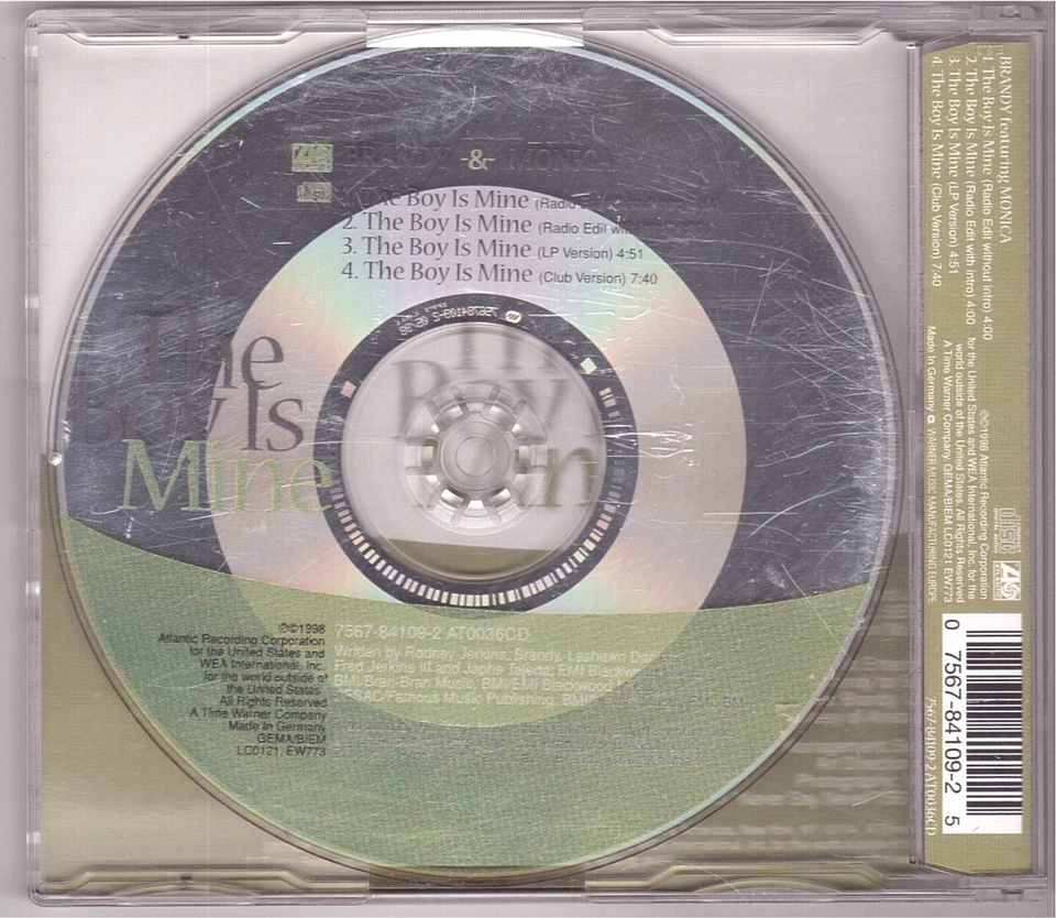 Brandy & Monica - The Boy Is Mine (Maxi-CD 1998) - Bild 2 von 2