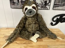 Melissa And Doug Large 16" Plush Sloth Stuffed Toy with attachable hands EUC