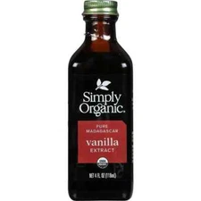 Simply Organic Pure Madagascar Vanilla Extract 4 FL OZ (118mL)