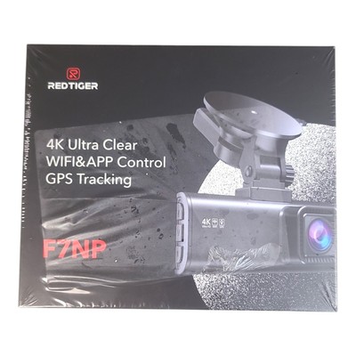REDTIGER 4K Dual Dash Camera Front & Rear Dash Cam Built-in WiFi & GPS for Cars