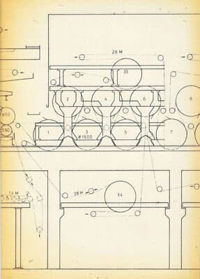 TAMPELLA Ahlstrom Corporation Finland 9 PAPIERFRÄSMASCHINEN PROJEKTBLÄTTER 1972 