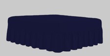 Image of LUXURY PLAIN DYED FRILLED POLY COTTON PLATFORM BASE VALANCE SHEETS ALL SIZES