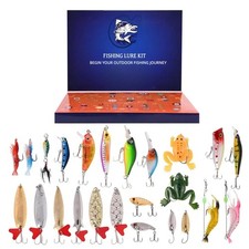 Fishing Lures Kit for Freshwater Saltwater Fishing Gear Set for All Ages