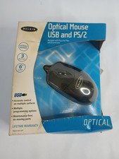 Belkin Optical Mouse USB/PS2 6 ft cord New in...