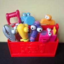 Handy Manny Mini Toolbox With Character Tools - 2007 Mattel disney 