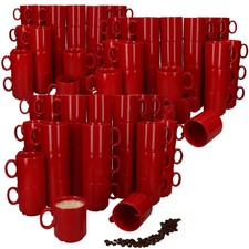 120er Set Event Kaffeebecher 250ml rot Porzel...