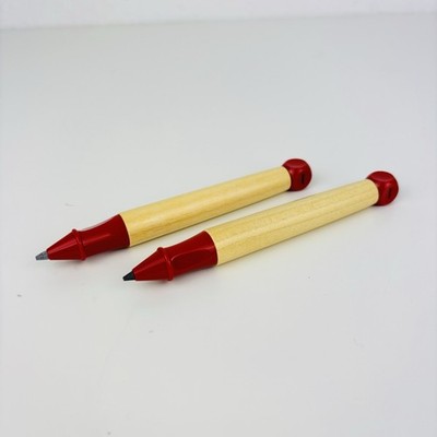 LAMY ABC Holz Drehbleibstift Schreiblern Bleistift Anfänger 2er Set Rot