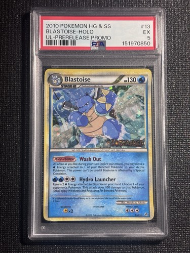 Blastoise graded PSA 5 for sale on eBay