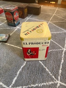 Vintage El Producto Blunt Cigar Can Tin Empty with Lid 2 for 27¢ Tobacco Smoking