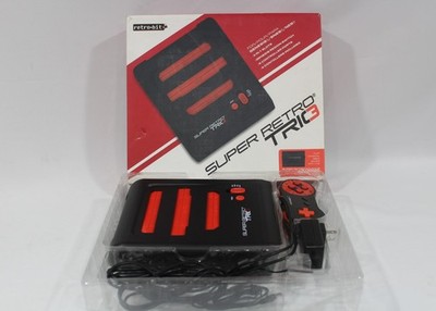 Retro-Bit Super Retro Trio 3 Genesis SNES NES Video Game System 2 Contollers