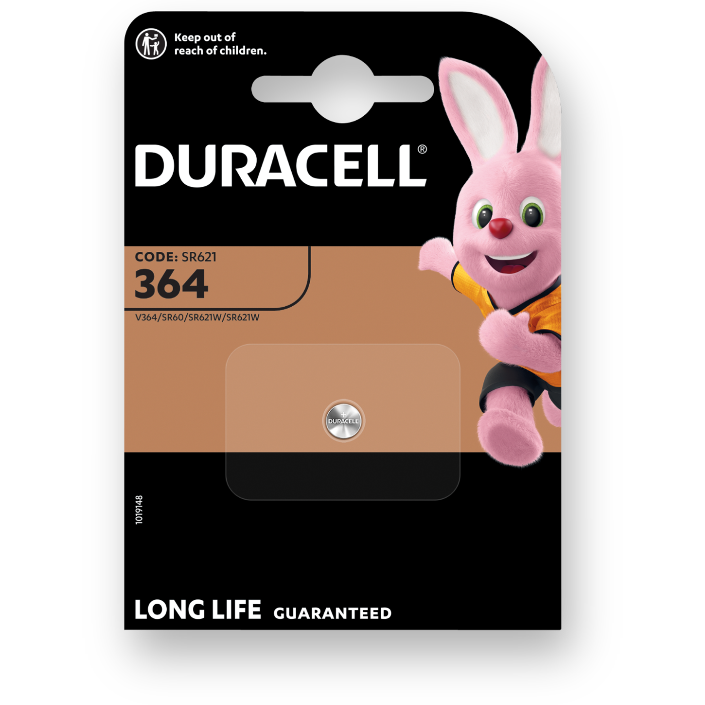 1x 364 SR621SW DURACELL Watch Battery 1.55V Cell Silver Oxide *EXPIRY 12/2028*