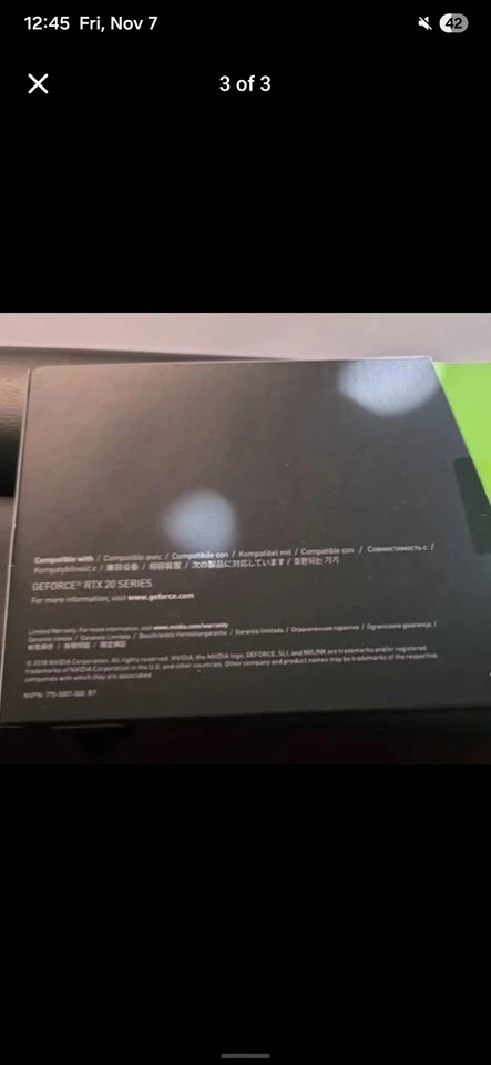 Nvlink Gpu Bridge for 2000 Series Gpu (4 SLOT) -- No Returns - Image 3 of 3