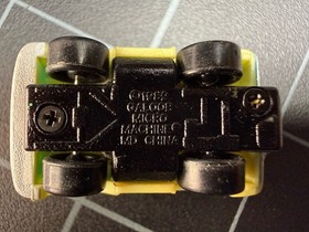 Vintage 1988 Galoob Micro Machines Blue & Yellow Classic Coupe with Spare Tire