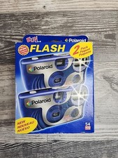 NOS POLAROID Fun Shooter Party 2 Pack One Time Use Flash Cameras Exp. 2009