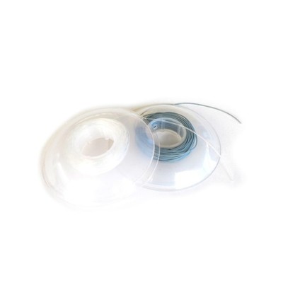 J&J Ortho  Orthodontic Elastic Thread Spool Optional Size Clear Gray 25'/pk