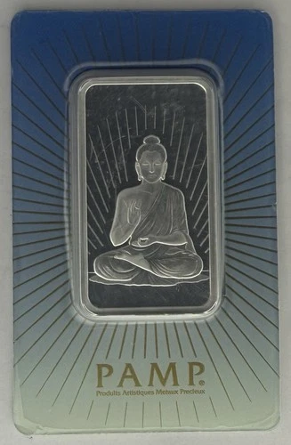 1oz PAMP SUISSE BUDDAH 1 oz Silver Bar In Assay‼️RARE - RELIGIOUS SERIES‼️