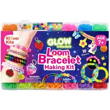 JOVA Rubber Band Bracelet Kit, Glow in The Dark Loom Bracelet Making Kit, 600...