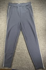 New Women s Varley Navy Double Soft The Slim Piped Pants Size S 27.5 Hem Soft