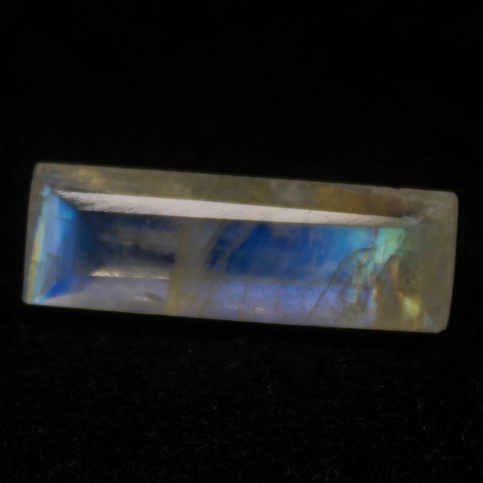 Piedra preciosa arco iris facetada natural piedra preciosa forma baguette 6,00 quilates 20x7x5 mm Foto 3 de 4