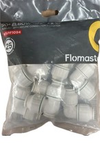 Flomasta 15mm Elbow Push fit With Secure Connection Indicator X10