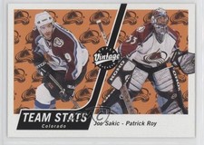 2000-01 Upper Deck Vintage Joe Sakic Patrick Roy #99 HOF n1u
