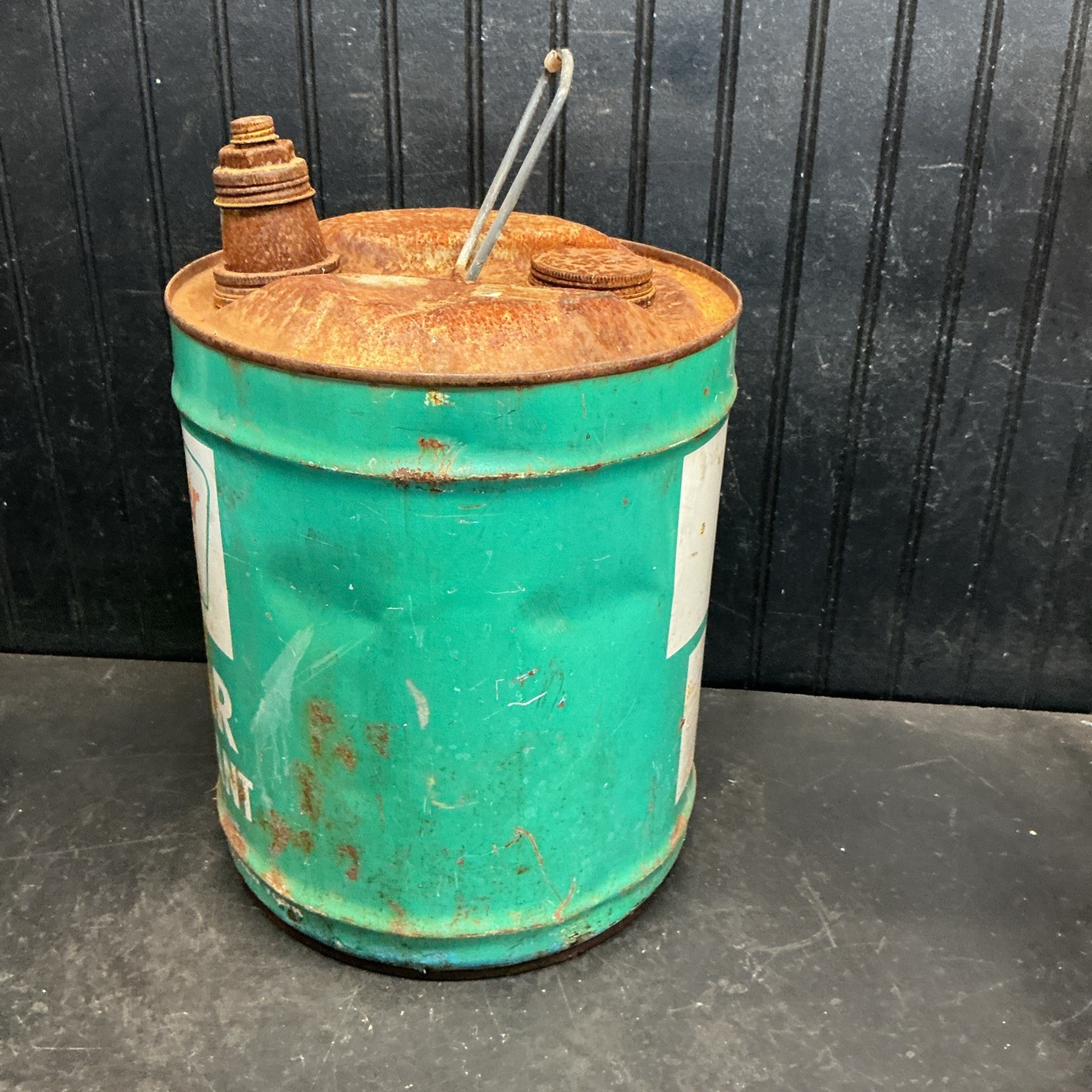 Vintage Sinclair Dino Green Gear Lubricant Opaline 5 Gallon Oil Can ...