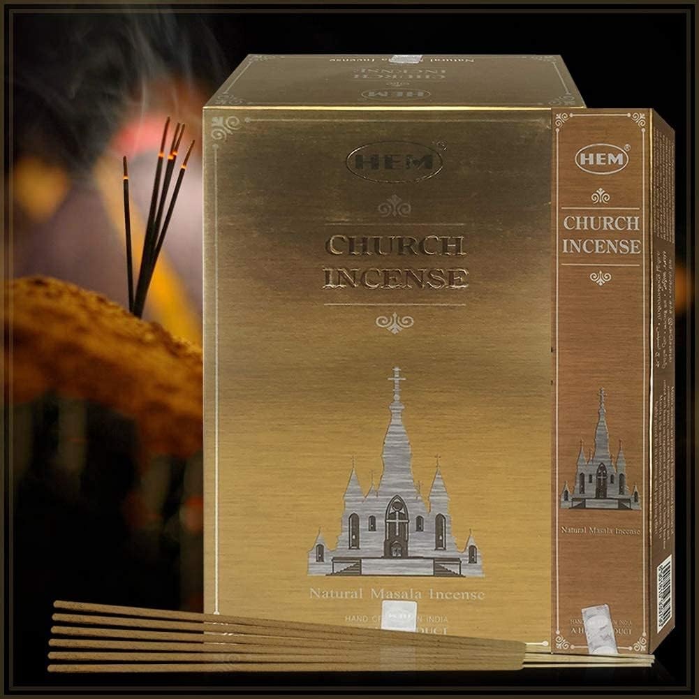 Church Incense Sticks and Stick Holder Bundle Insence Masala 