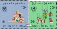 Briefmarken Birma (Myanmar) 1971 Mi 226-227 (kompl.Ausg.) postfrisch UNICEF
