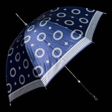 Christian Dior Dior Long Umbrella Vintage Logo Navy Base Fashion Accessory