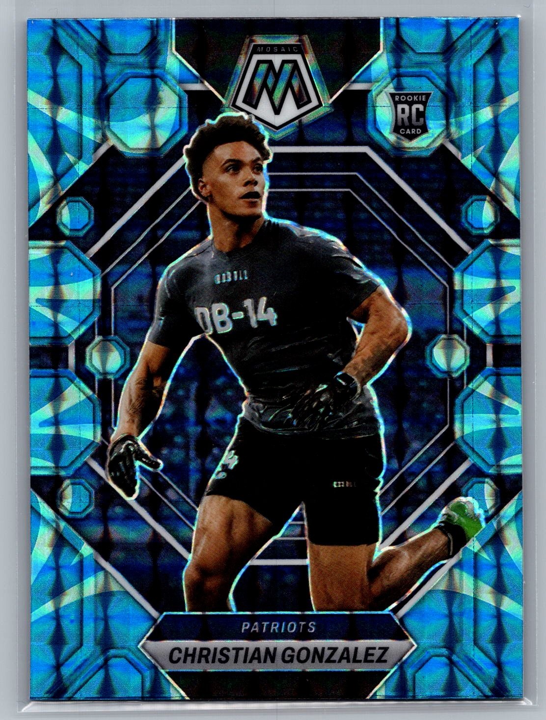 Christian Gonzalez Panini Mosaic #300 Blue Reactive