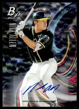 2018 Bowman Platinum Top Prospects Autographs Ice Nick Allen Auto /50 Oakland