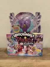 HATCHIMALS PIXIES RIDERS MOONLIGHT MIA & UNICORNIX GLIDER (Purple) NEW
