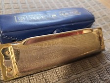 Vintage M. Hohner Blues Harp Harmonica Key of C w/Case