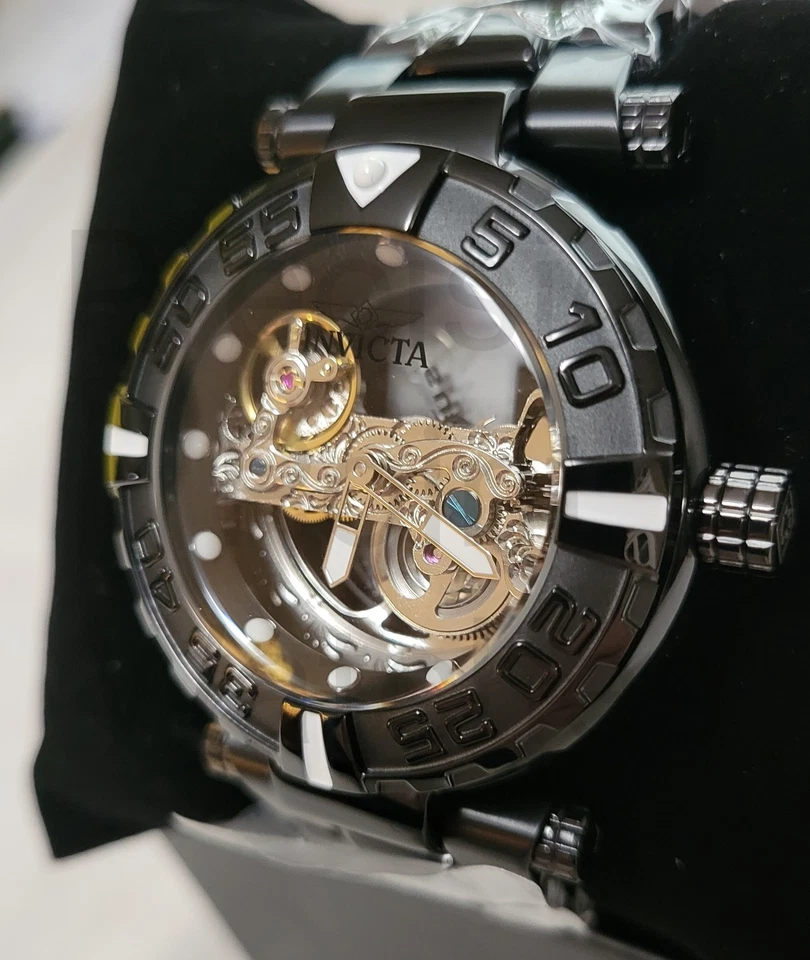 Reloj automático para hombre Invicta Subaqua Nebula con esfera esqueleto - 47 mm 49507 Foto 2 de 4