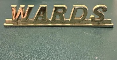 Vintage Wards (Montgomery Ward) Vibrating Belt Massager Brass Badge
